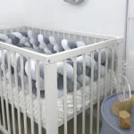 idealisotthon Fonott rácsvédő, szürke-fehér, 360 cm (IO-BB-GYWH-360)