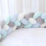 idealisotthon Fonott rácsvédő, fehér-szürke-kék-zöld, 360 cm (IO-BB-WHGBG-360)