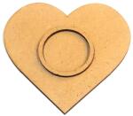  Szív mécsestartó, MFD. Mérete: 10, 5x9 cm