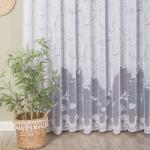  Jacquard Függöny Hosszú Nappali Erkély 250cm fehér (023418/000/001/000250/1)
