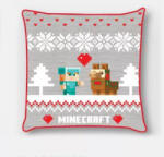  Minecraft Holiday Karácsonyi párnahuzat 40x40 cm Velúr (CBX240523MC) - oliviashop