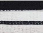  Fekete pamut csipke 1cm*2méter