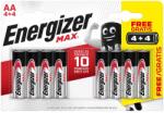 Energizer MAX ceruzaelem - 8x AA - 4+4 ingyen - Energizer