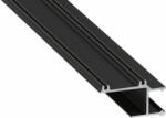  LED Alumínium Profil APA16 Fekete 2, 02 méter (APA16-25)