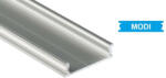  Ezüst Alumínium El-Takaró profil Széles Led profilokhoz 1 méteres (MODI-12)