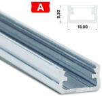  LED Alumínium Profil Standard [A] Natúr 2, 02 méter (A-21)