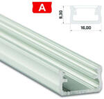  LED Alumínium Profil Standard [A] Ezüst 1 méter (A-12)