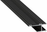  LED Alumínium Profil APA12 Fekete 1 méter (APA12-15)