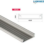  LED Alumínium Profil Széles [SOLIS] Ezüst 1 méter (SOLIS-12)