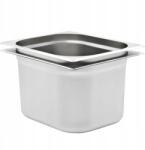 VidaXL Vendéglátóipari tartályok 2 db Gn 1/2, 200 mm, rozsdamentes acél (50890)