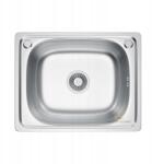 Melanstar Mosogató 50x40 cm Rozsdamentes Acél Szatén Szifonnal - Ideális Konyhába (MEL5040S)