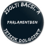  Zsolti bácsi a parlamentben tetszik dolgozni? kitűző (3 féle méretben) (975775)