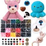  1040 Db-os Orrszem Készlet Kabalafigurákhoz Biztonságos Tok 6-14mm (66229D)