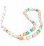  Telefontartó 25 cm Guess Phone Strap Beads Heishi Rózsaszín