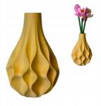 3D Forge Váza Lego Icons Botanical virágokhoz, Beige Aeon, 18cm magas, 12cm széles, 3D nyomtatott (17531543353)