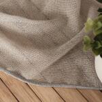  Ólom Függöny Hálós Hosszú Nappali Erkély Aisha 300cm szürkészöld (91062)