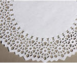 GoDan Set 100 de hartie dantelata alba, pentru platouri, rotunde, 25 cm GD931 Servetele petrecere (GD931)
