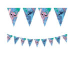 GoDan Banner triunghiular pentru petreceri, model Stitch si Angel Disney, 230 cm GD1886 Ghirlande petrecere (GD1886)