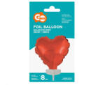 GoDan Balon folie mini cu bat in forma de inima rosu GD608 Baloane folie (GD608)