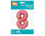 GoDan Balon folie aniversare forma de cifra 78 cm GD739-8 Baloane folie Tip Cifra 8 (GD739-8)