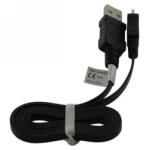 OTB Cablu de date USB la Micro USB Ultra plat ON075 Cabluri USB la Micro USB Lungime 95cm Culoare Negru (ON075)