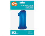 GoDan Balon folie sub forma de cifra, culoare albastra 92 cm GD624-1 Baloane folie Tip Cifra 1 (GD624-1)