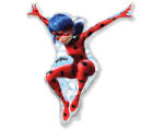 GoDan Balon folie Ladybug Miraculous, roșu, pentru umflare cu aer (14 inch - 35 cm) GD1859 Baloane folie (GD1859)