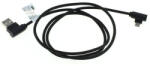 OTB 1m Cablu de date micro-USB din nylon / conector la 90 de grade impletit ON5012 Cabluri USB la Micro USB Culoare Negru (ON5012)