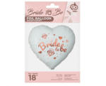 GoDan Balon folie model inimioara cu inscriptie Bride to be alb 46 cm GD706 Baloane folie (GD706)