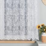 Markizeta Jacquard függöny virágmintás 170cm fehér (Firanka żakardowa wzór kwiatowy)