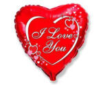 GoDan Balon folie model I love you (Te Iubesc) 46 cm GD1804 Baloane folie (GD1804)