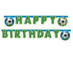 GoDan Ghirlanda banner Happy Birthday, model fotbal 200 cm GD295 Ghirlande petrecere (GD295)