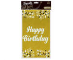 GoDan Fata De Masa Din Folie B&C "Happy Birthday" auriu, 137x183 Cm GD863 Fete de masa petrecere (GD863) Fata de masa