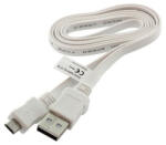 OTB Cablu de date USB la Micro USB Ultra plat ON036 Cabluri USB la Micro USB Lungime 95cm Culoare Alb (ON036)