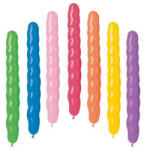GoDan Set 100 bucati baloane figurine latex mici - Cilindru spiralat, 80 cm, asortate AS1 GD055 Arcade si seturi de baloane (GD055)