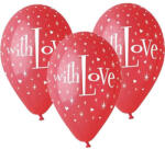 GoDan Set 5 baloane premium cu inscriptie With Love 30 cm GD762 Arcade si seturi de baloane (GD762)