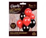 GoDan Set 7 baloane, rosu- negru, 30 cm GD121 Arcade si seturi de baloane (GD121)