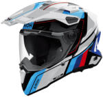Airoh Commander 2 White / Red Gloss Cască Moto On-Off ECE 22.06 1450gr cu Pinlock și Sunvisor AIR000KRA484 (AIR000KRA484)