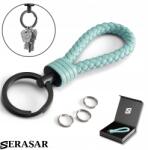 Serasar Női kulcstartó természetes bőrből [Erős] Türkiz
