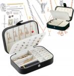  Portable Mini Ékszertartó - Fehér Női Doboz, Fekete