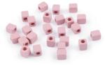  Kocka Műanyag Púder Rózsaszín 6x6MM 6DB