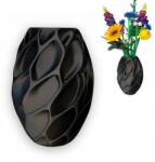 3D Forge Virida Fekete váza, Lego Icons Botanical virágokhoz, antracit (VIRIDA)