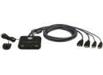 ATEN CS22HF 2-Port USB FHD HDMI Cable KVM Switch (CS22HF) - dtshop