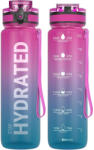  Sticlă de apă cu imprimeu gradient și capac etanș - 1000 ml - roz/albastru (motivacios_pinkblue)