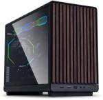 Lian Li DAN A3 TG Wood Edition black
