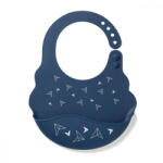 Babyono szilikon előke - sötétkék - 829/07