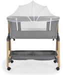 Moni ADORO babaöböl szúnyoghálóval, 7 poz. dönthető, kerekes, +tároló - szürke