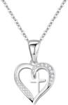 HARAHU Колие Elegant Cross - Сребърен KP28756