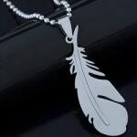 HARAHU Колие SI-34158 Feather - Сребърен KP34158