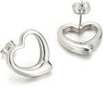 HARAHU Обеци Simple Heart - Сребърен KP21635